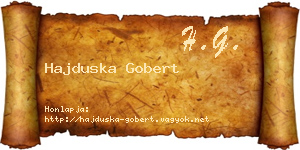 Hajduska Gobert névjegykártya
